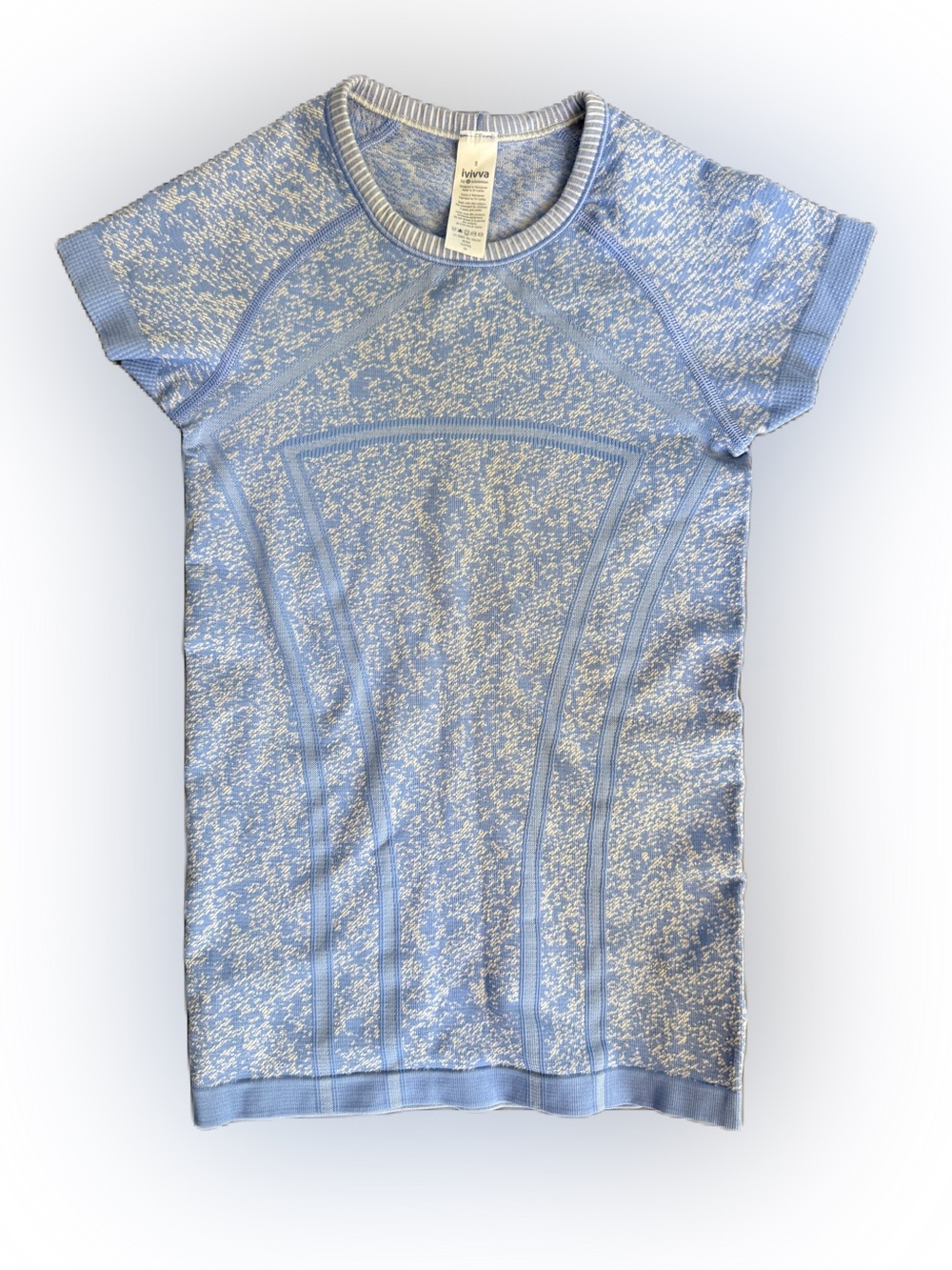 Ivivva by Lululemon Girls Fly-Tech Athletic Blue Short Sleeve Top. Size 8